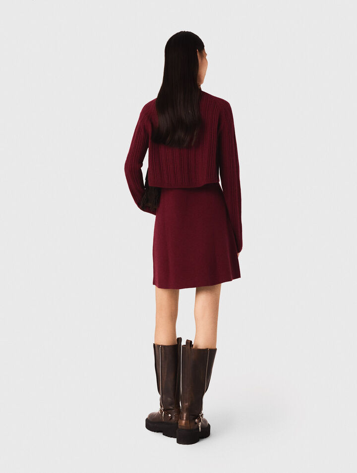 Robe en maille avec pull amovible
