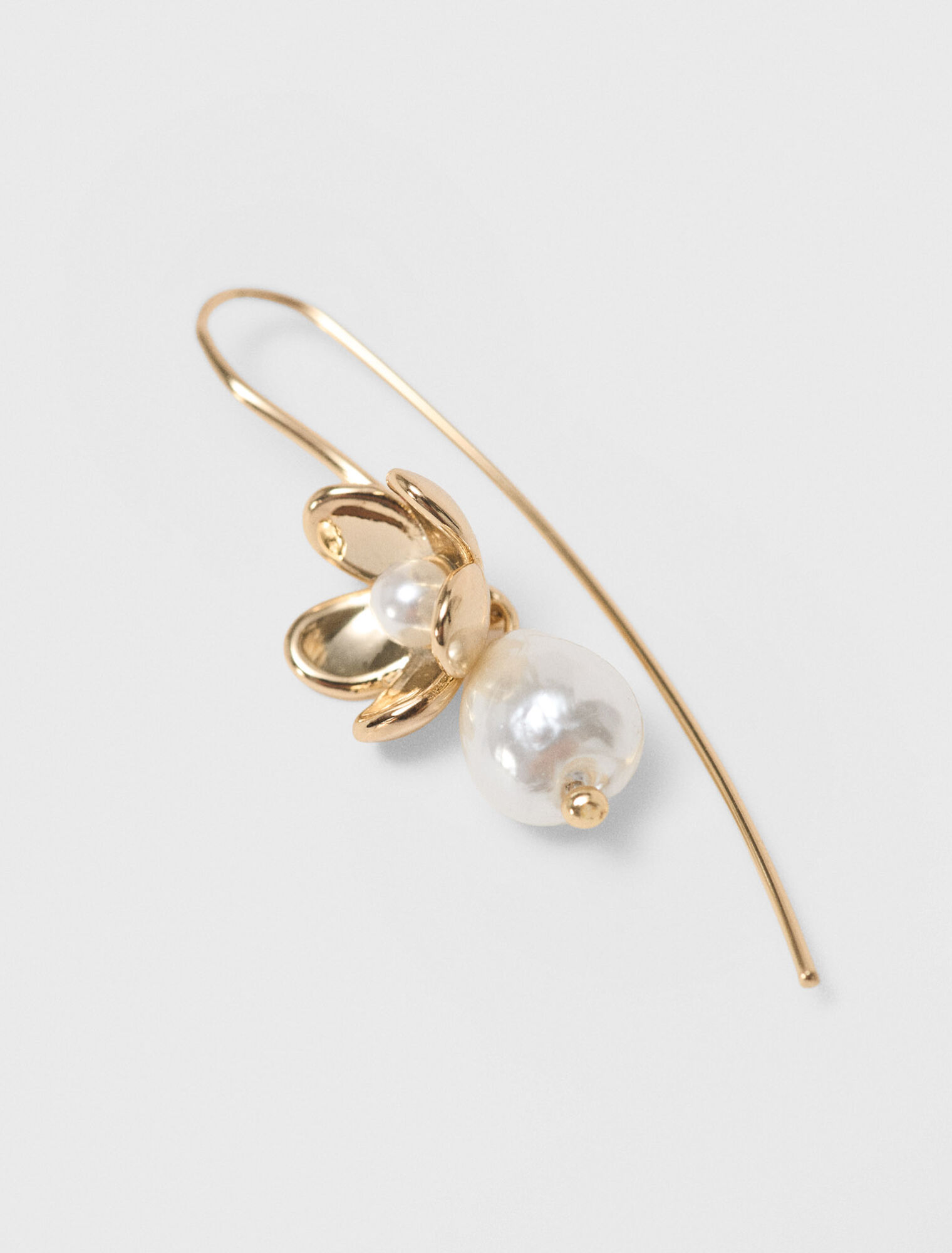 Boucles d&rsquo;oreilles fines &agrave; fleur