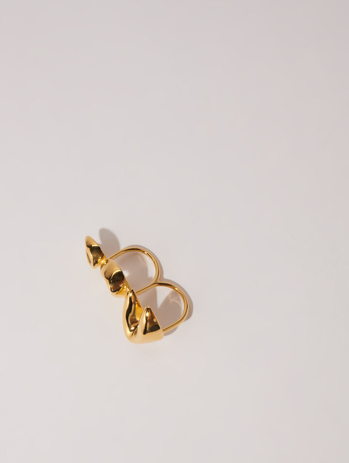 Bague triple fortune cookie