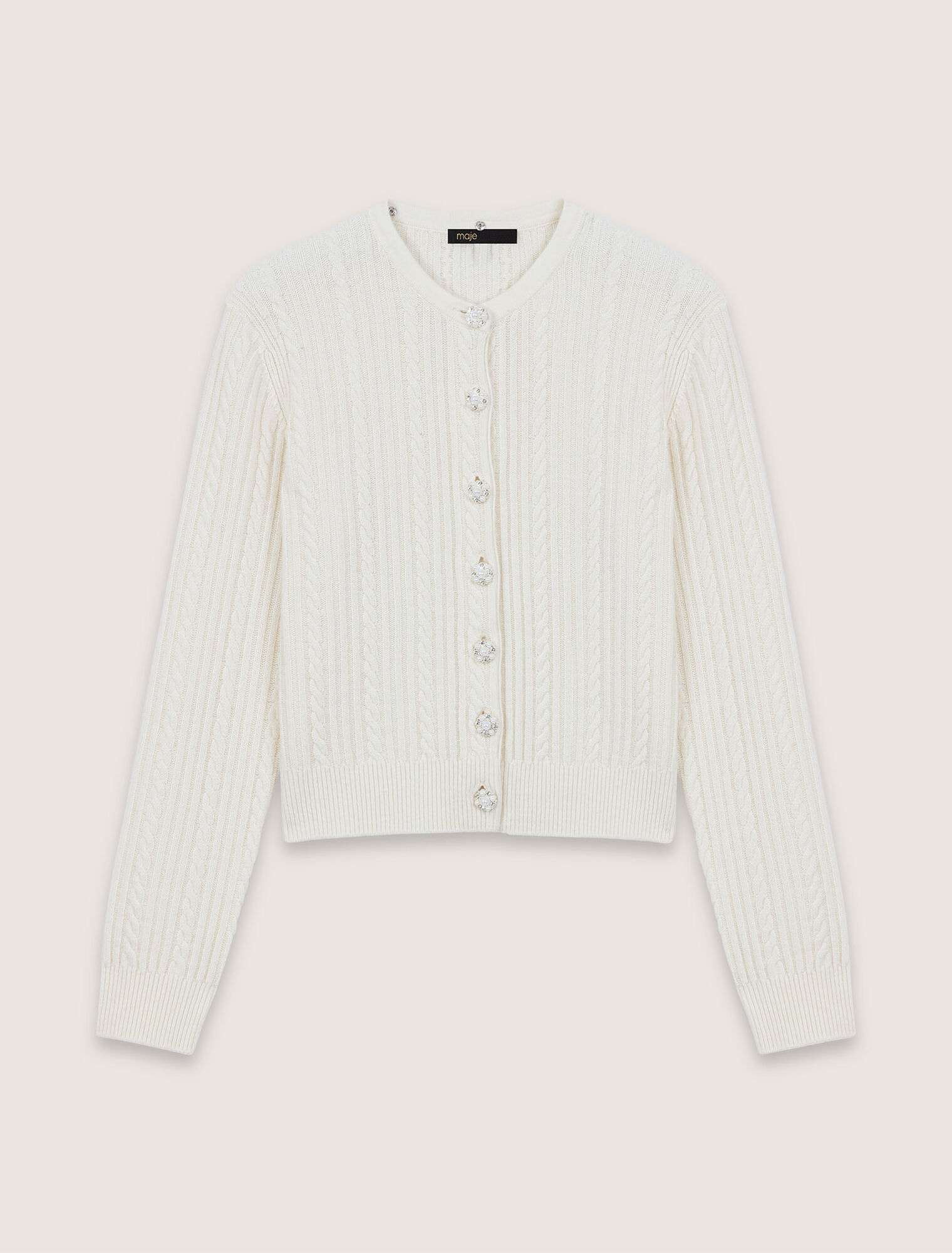 Cardigan en maille &agrave; col amovible