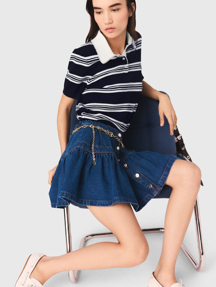 Jupe courte en denim