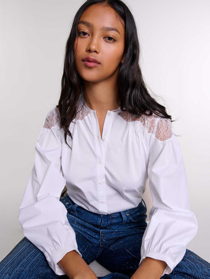 Chemise avec dentelle