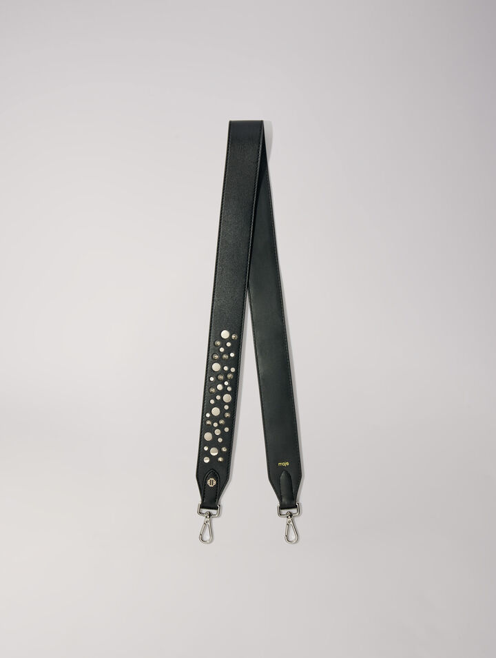 Bandoulière en cuir et studs