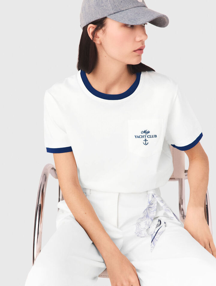 Tee shirt effet superpos&eacute;