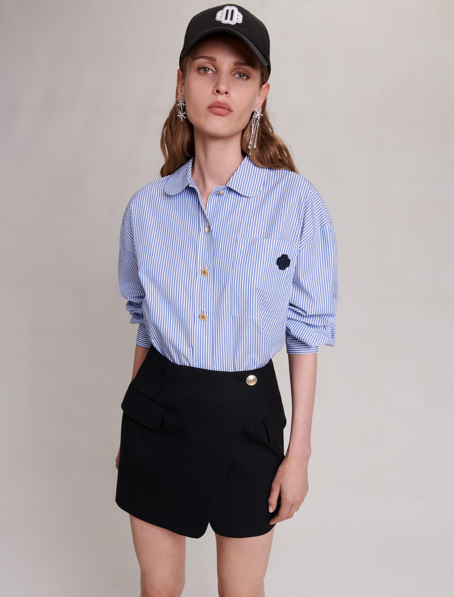 Jupe portefeuille asymétrique