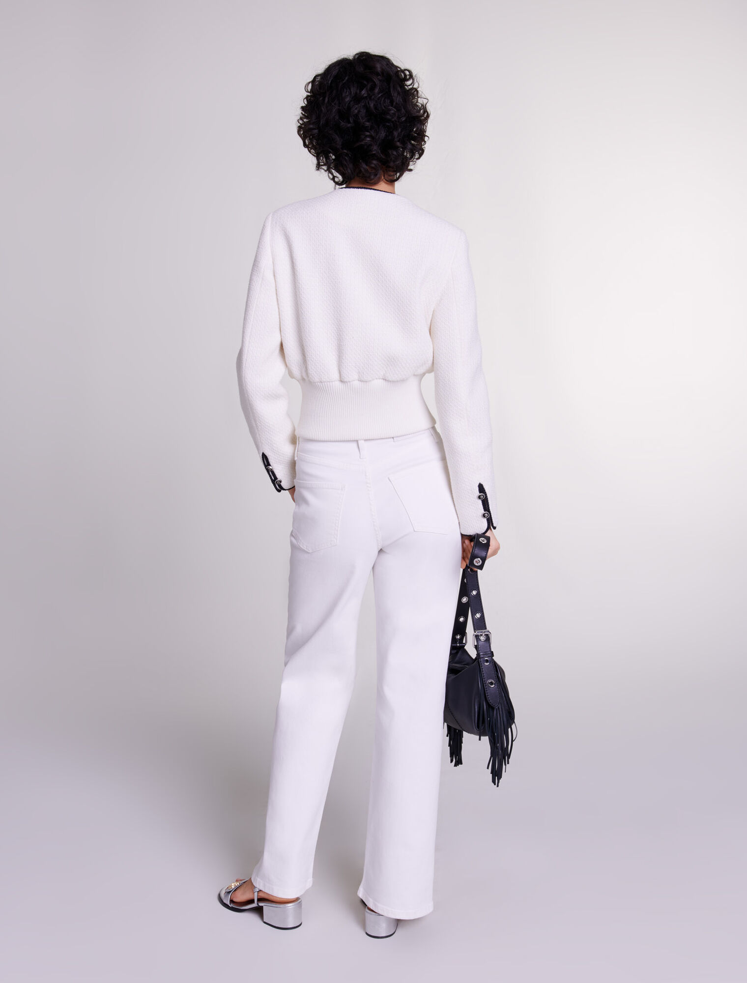 Blouson ajusté en tweed
