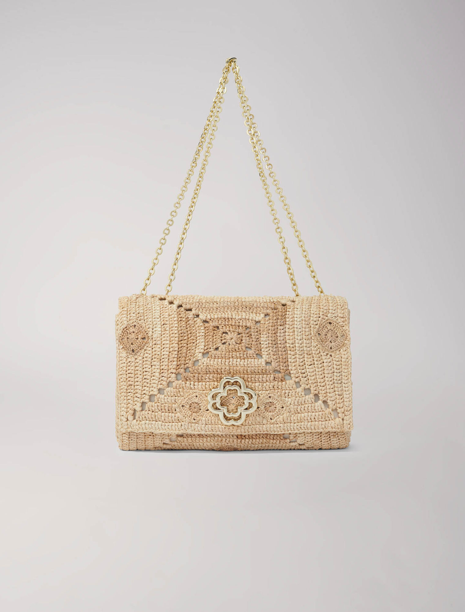 Sac clover raphia fait à la main