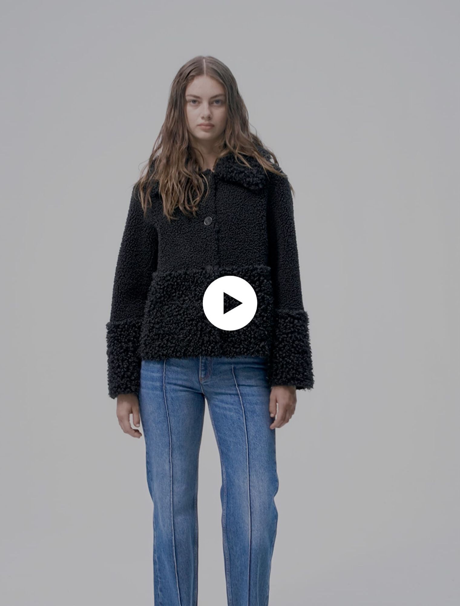 Veste en bouclette