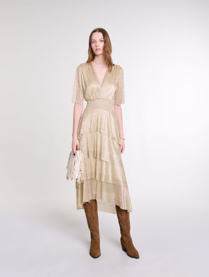 Robe scintillante à volants