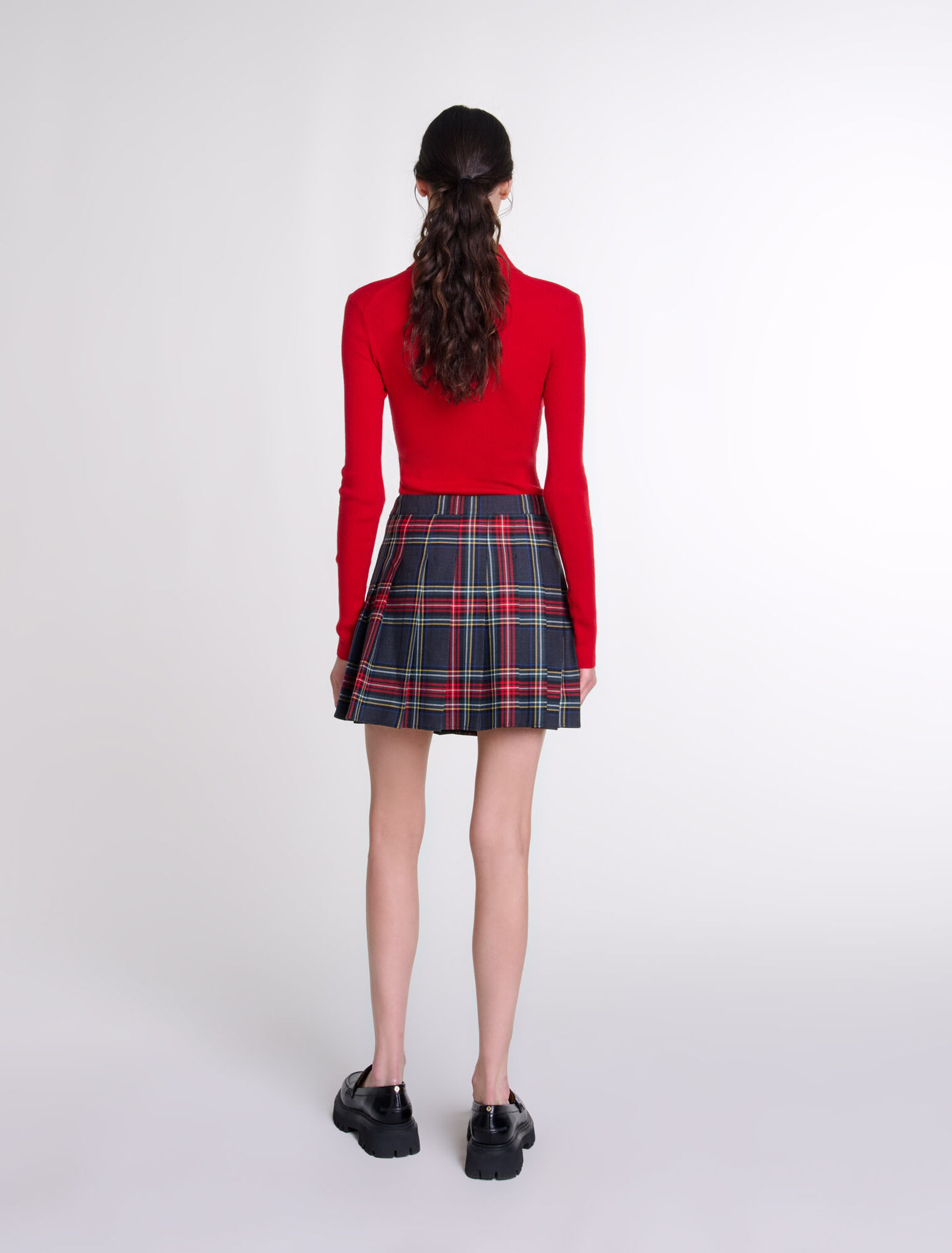 Jupe courte imprimé tartan