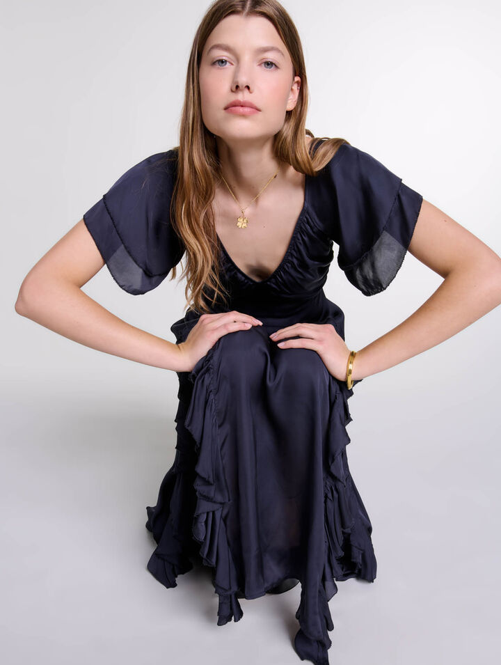 Robe longue dos ouvert