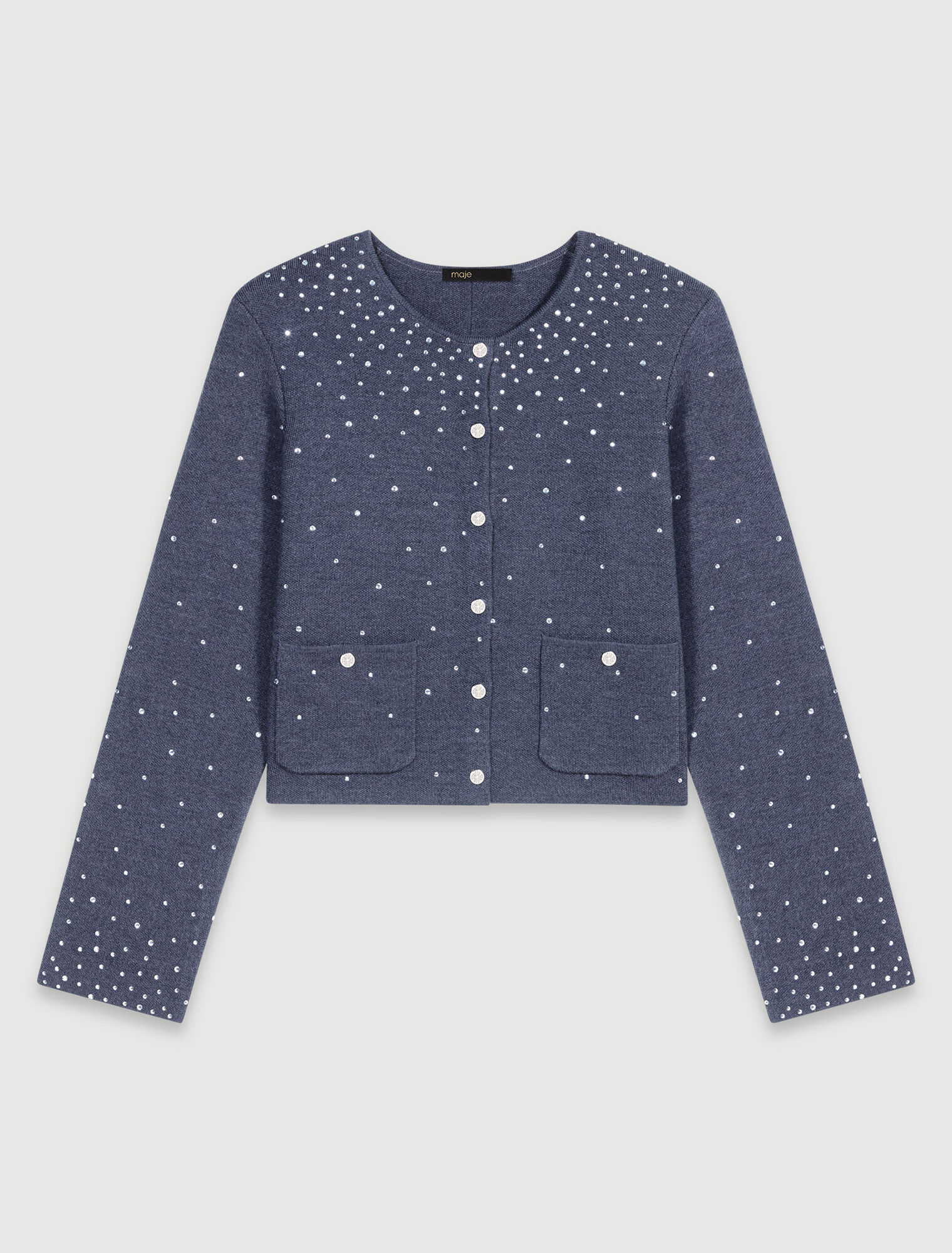 Pull en maille à strass