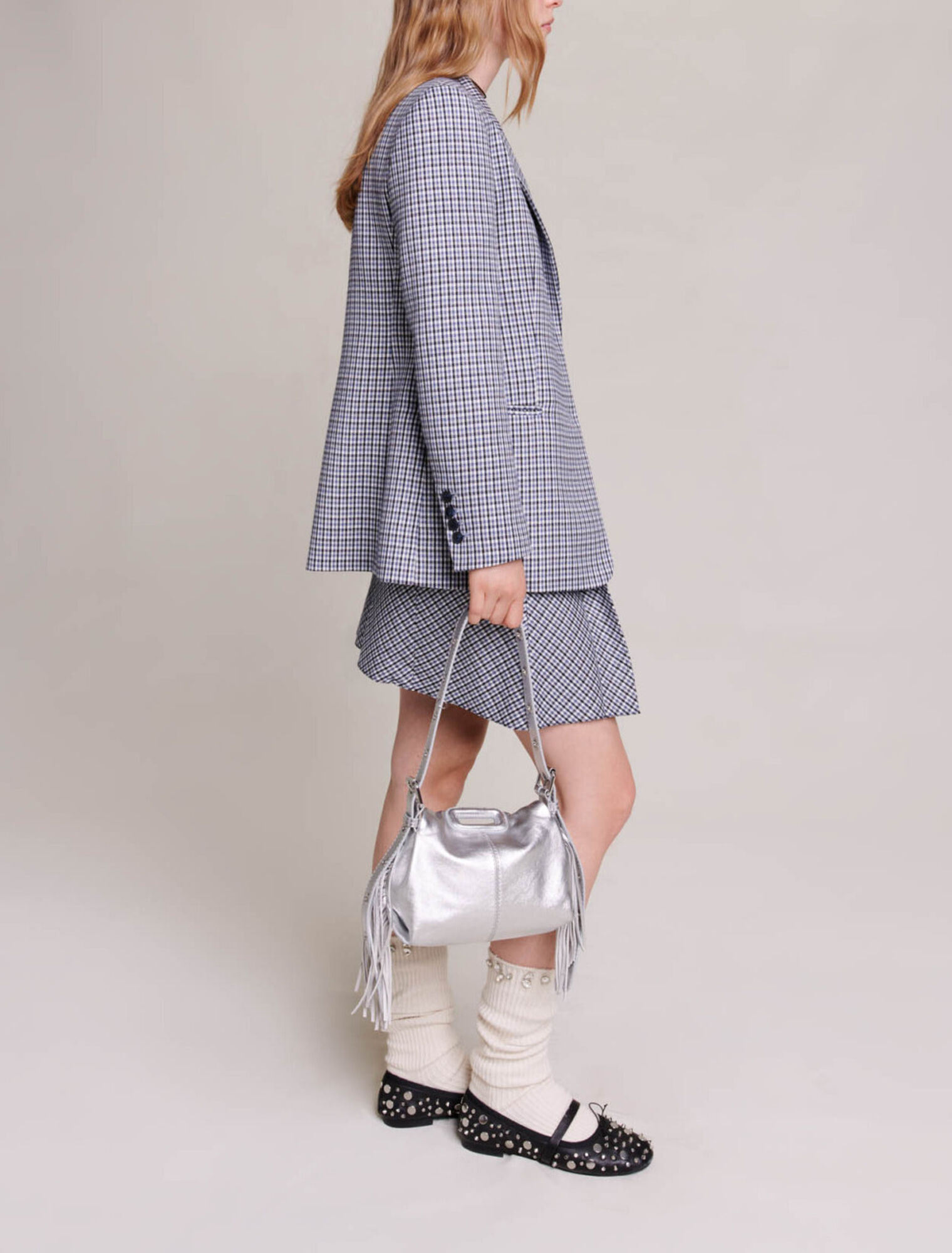 Veste de tailleur à carreaux