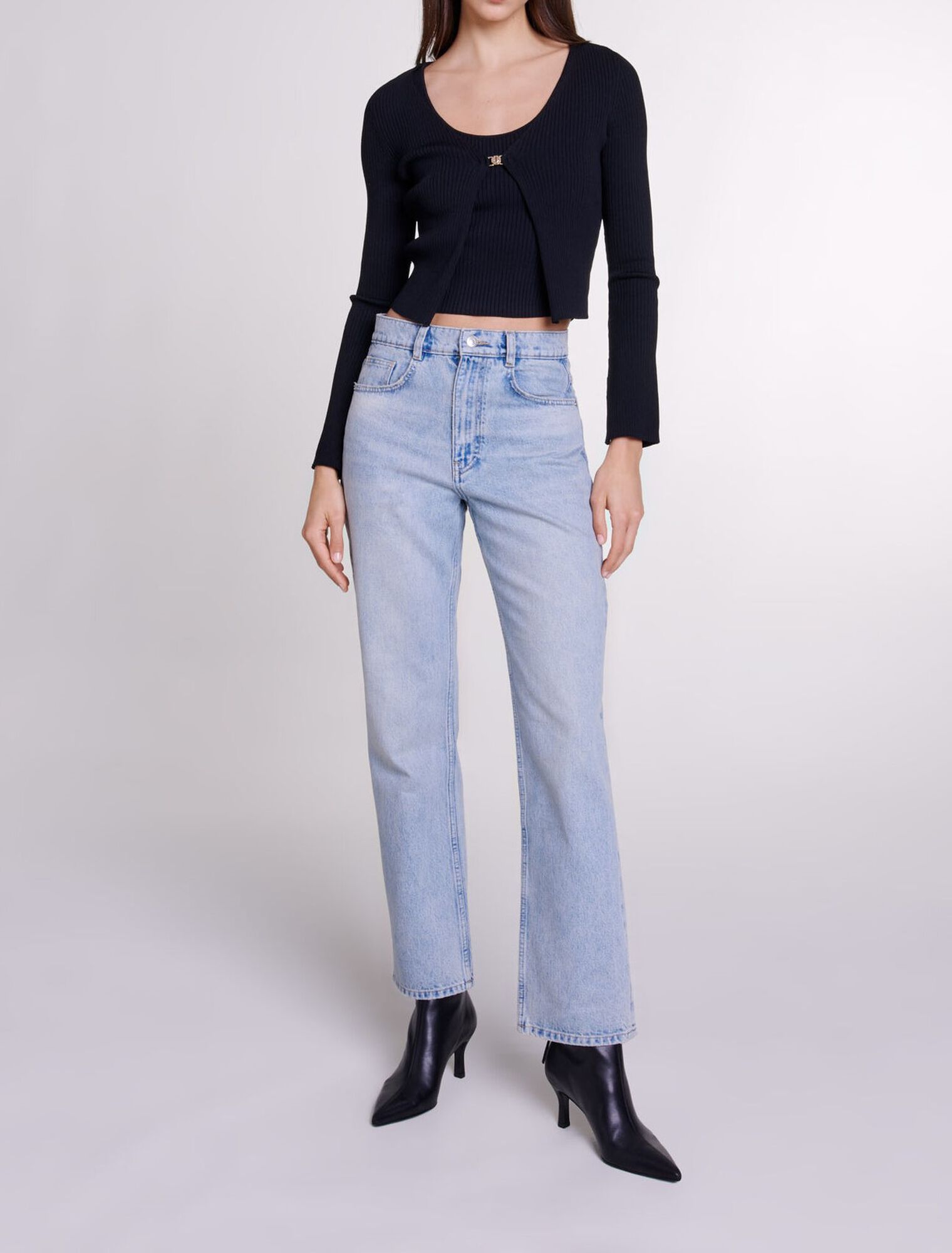 Twin set en maille stretch