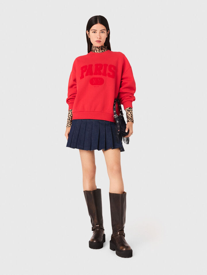 Sweatshirt avec lettrage PARIS NY