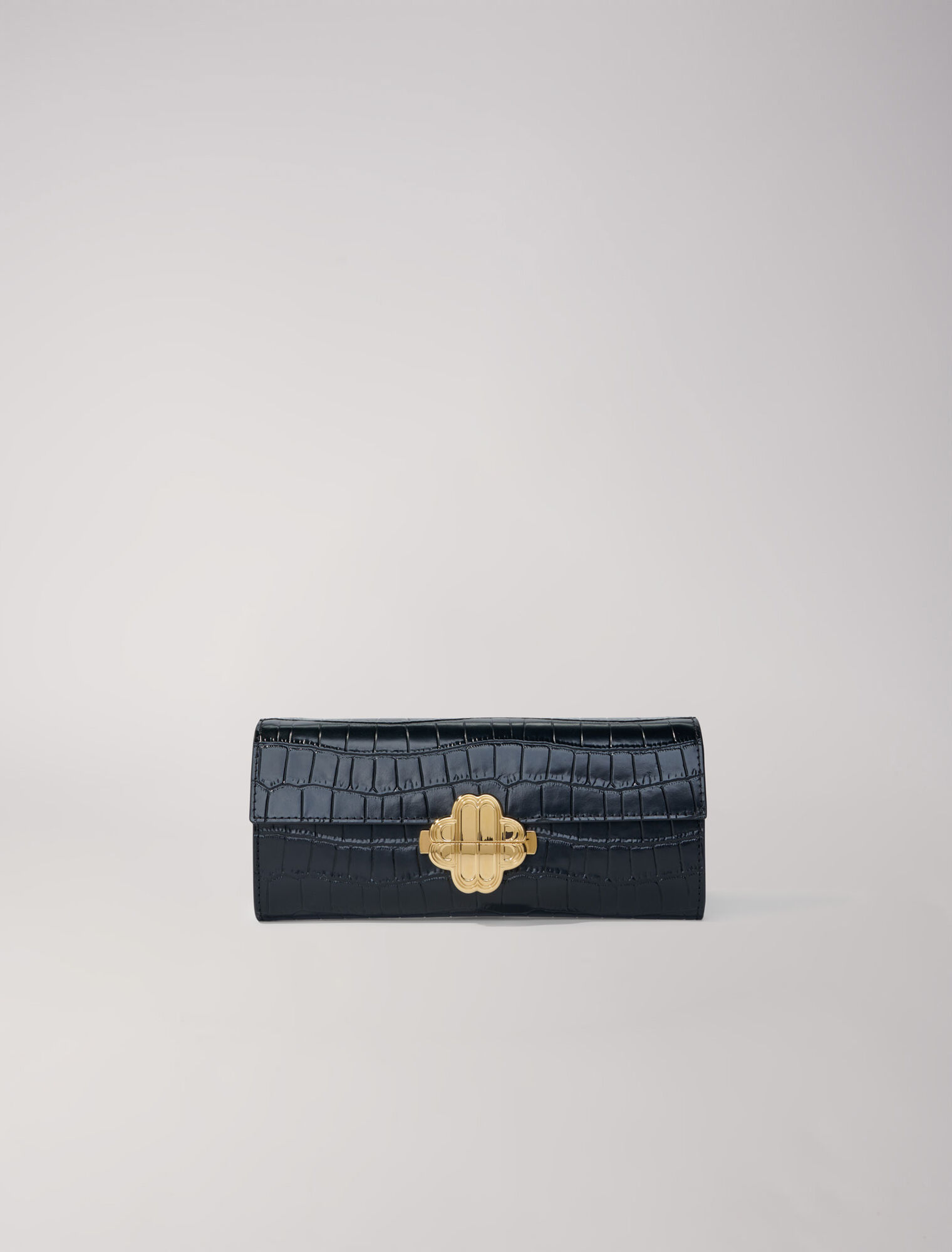 Sac en cuir embossé croco
