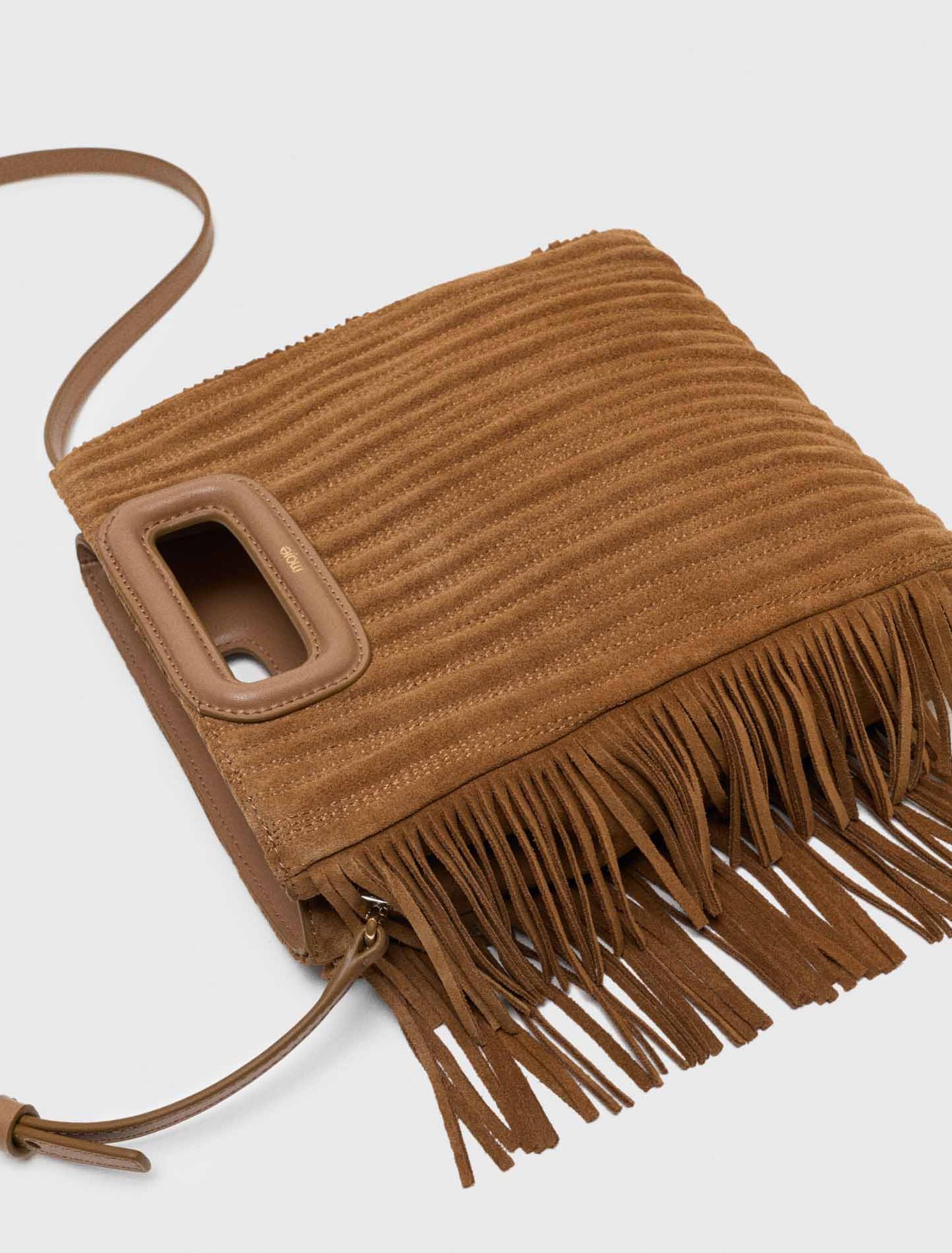 Sac M en suède matelassée