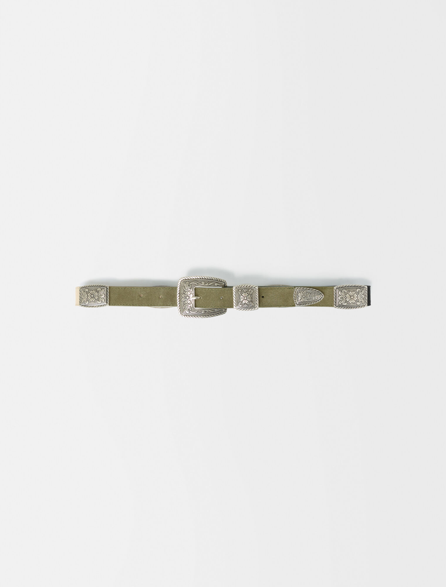 Ceinture en cuir suède