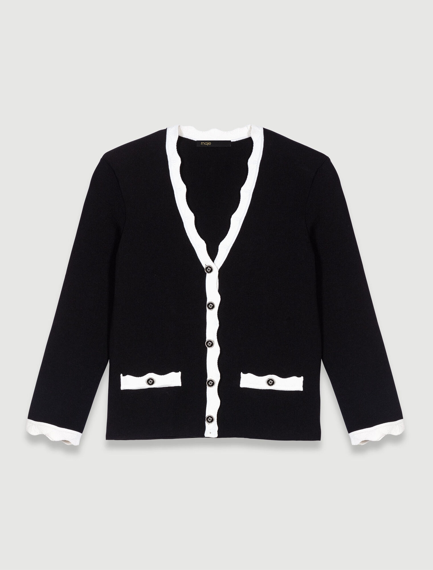 Cardigan bicolore