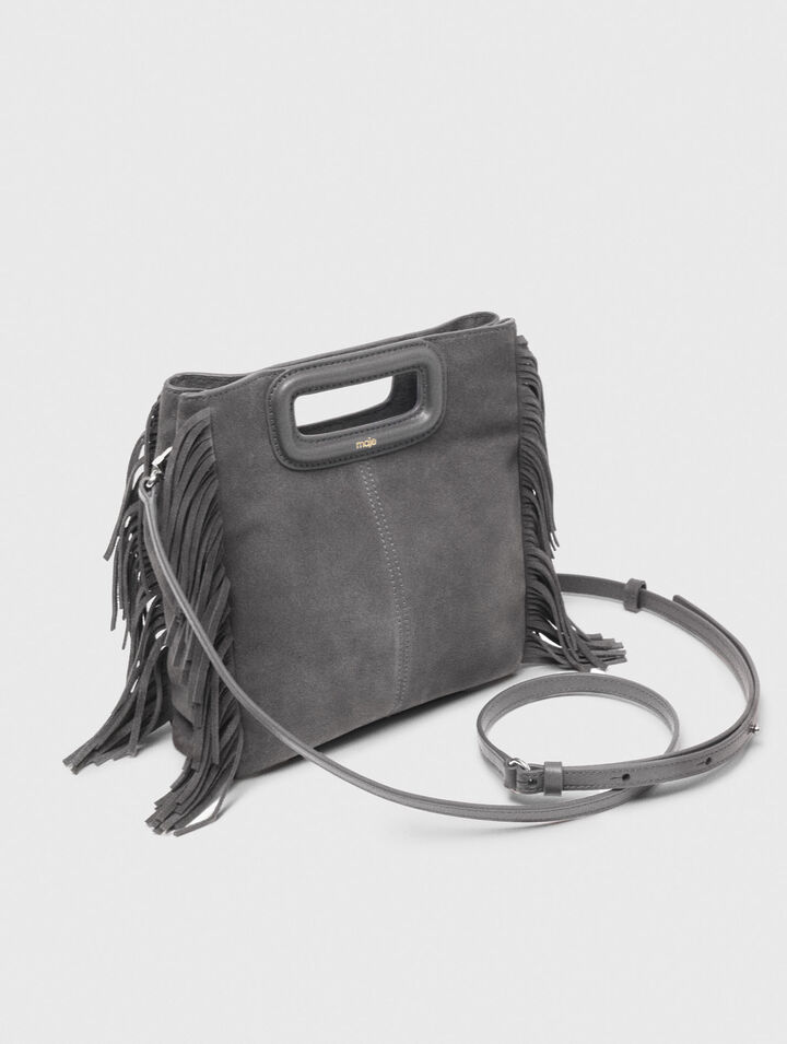 Sac M en cuir suède