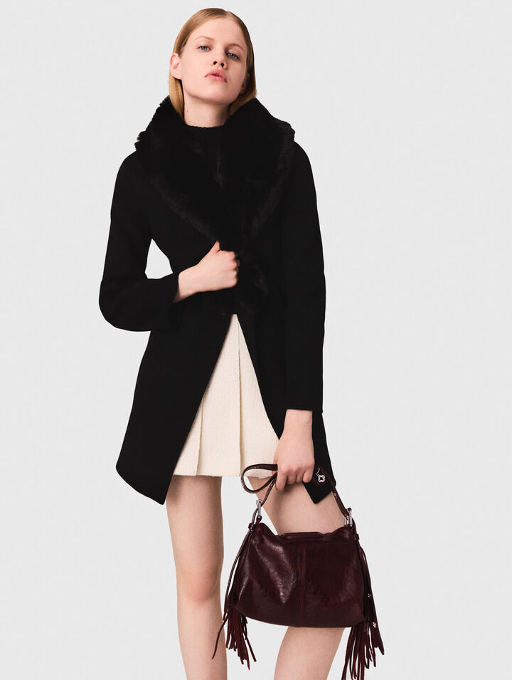 Manteau mi-long double face