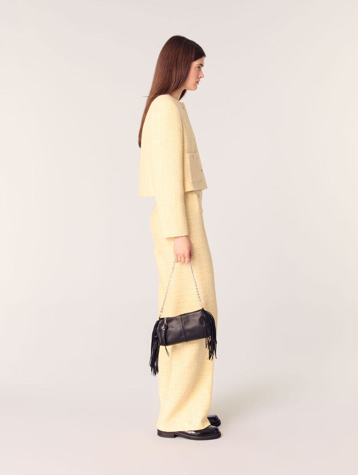 Pochette Miss M pouch en cuir lisse