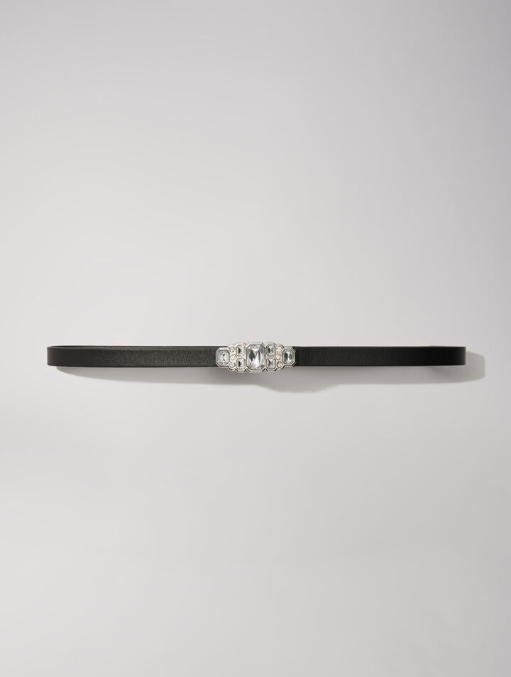 Ceinture fine à strass