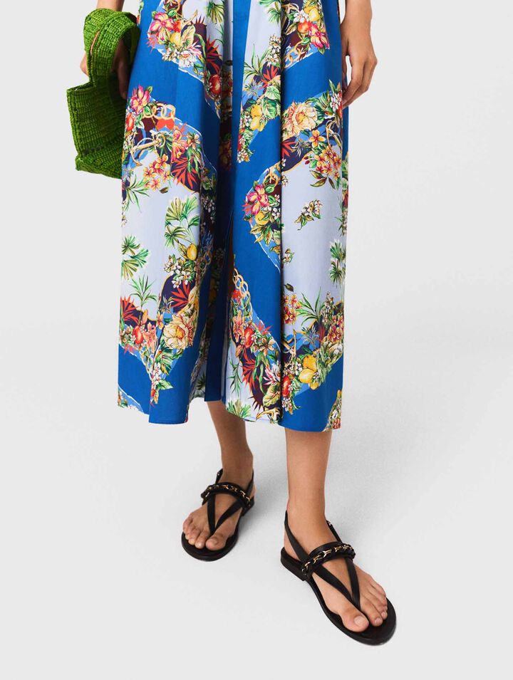 Robe longue imprimée