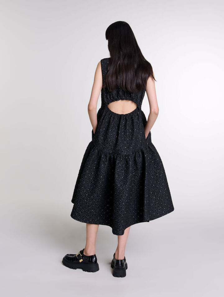 Robe longue strassée