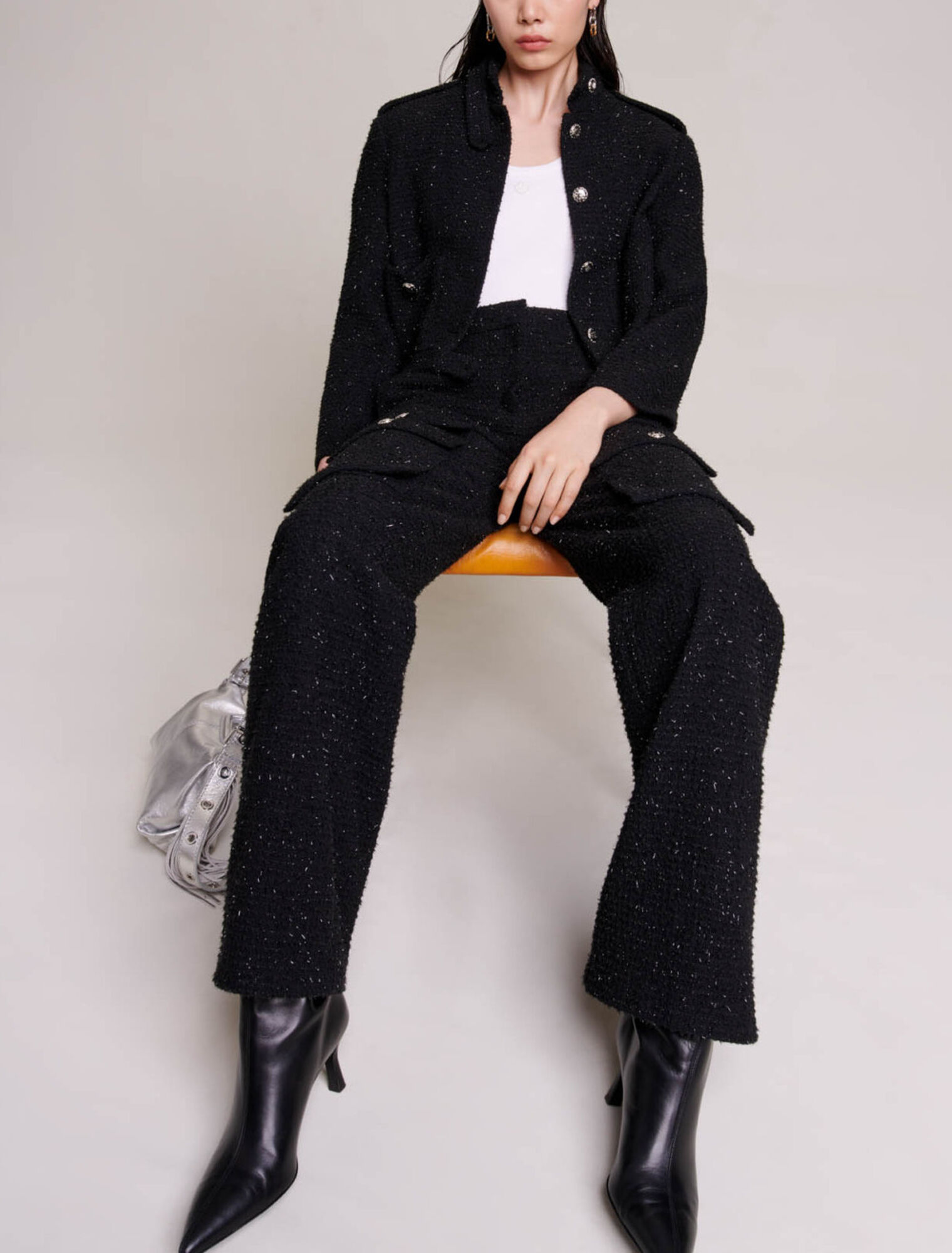 Pantalon en tweed