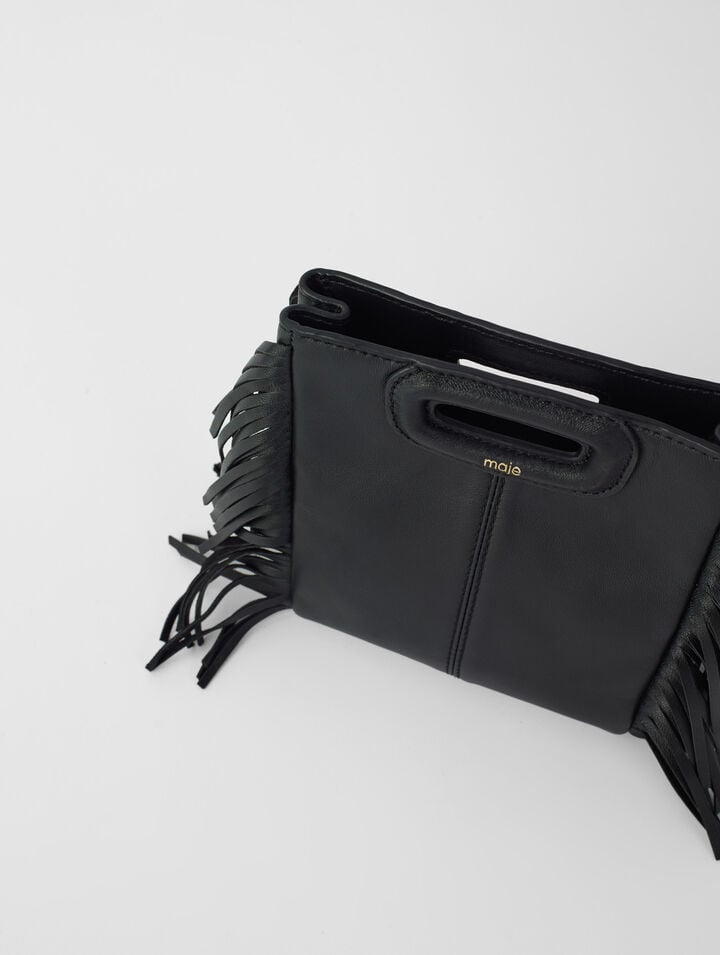 Sac M mini en cuir lisse