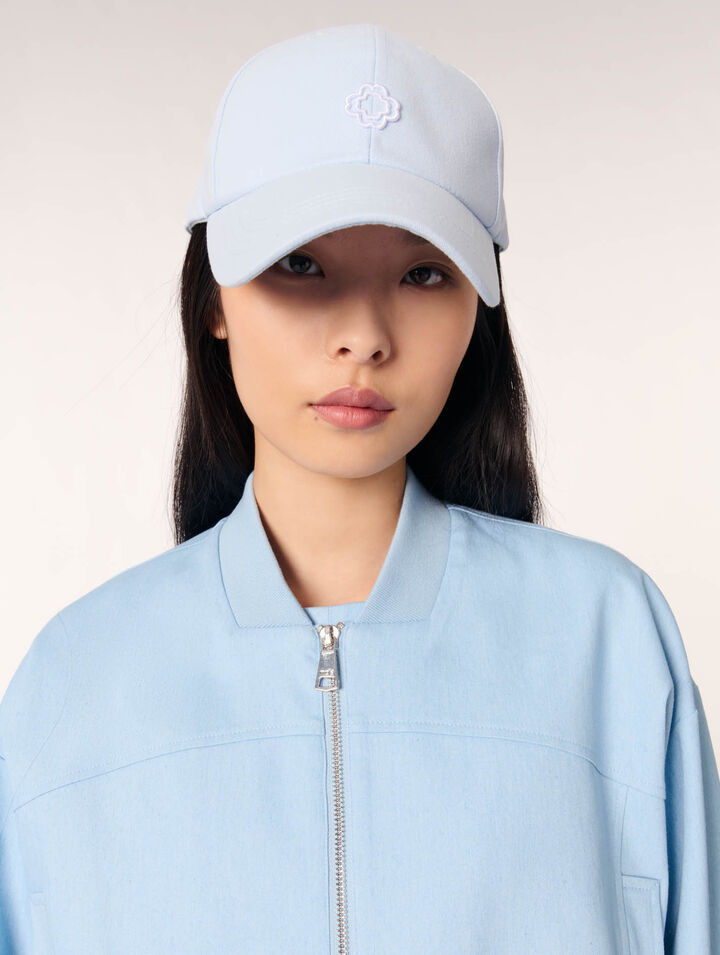 Blouson bomber court en denim