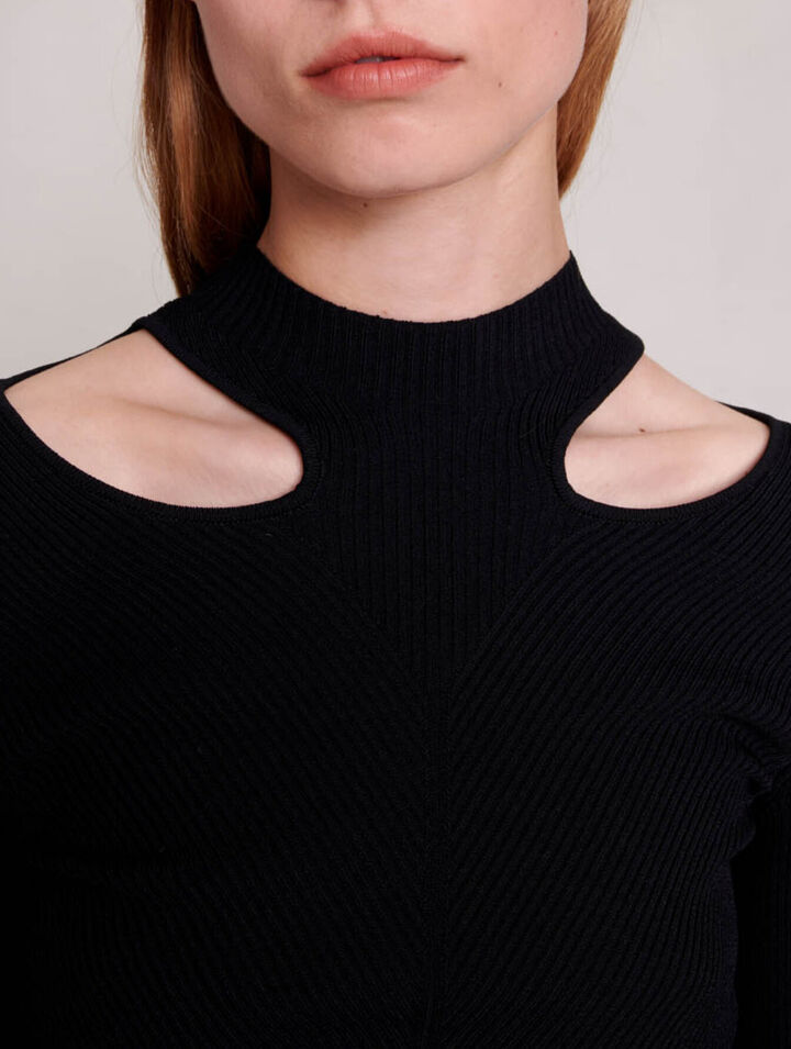 Pull en maille ajourée