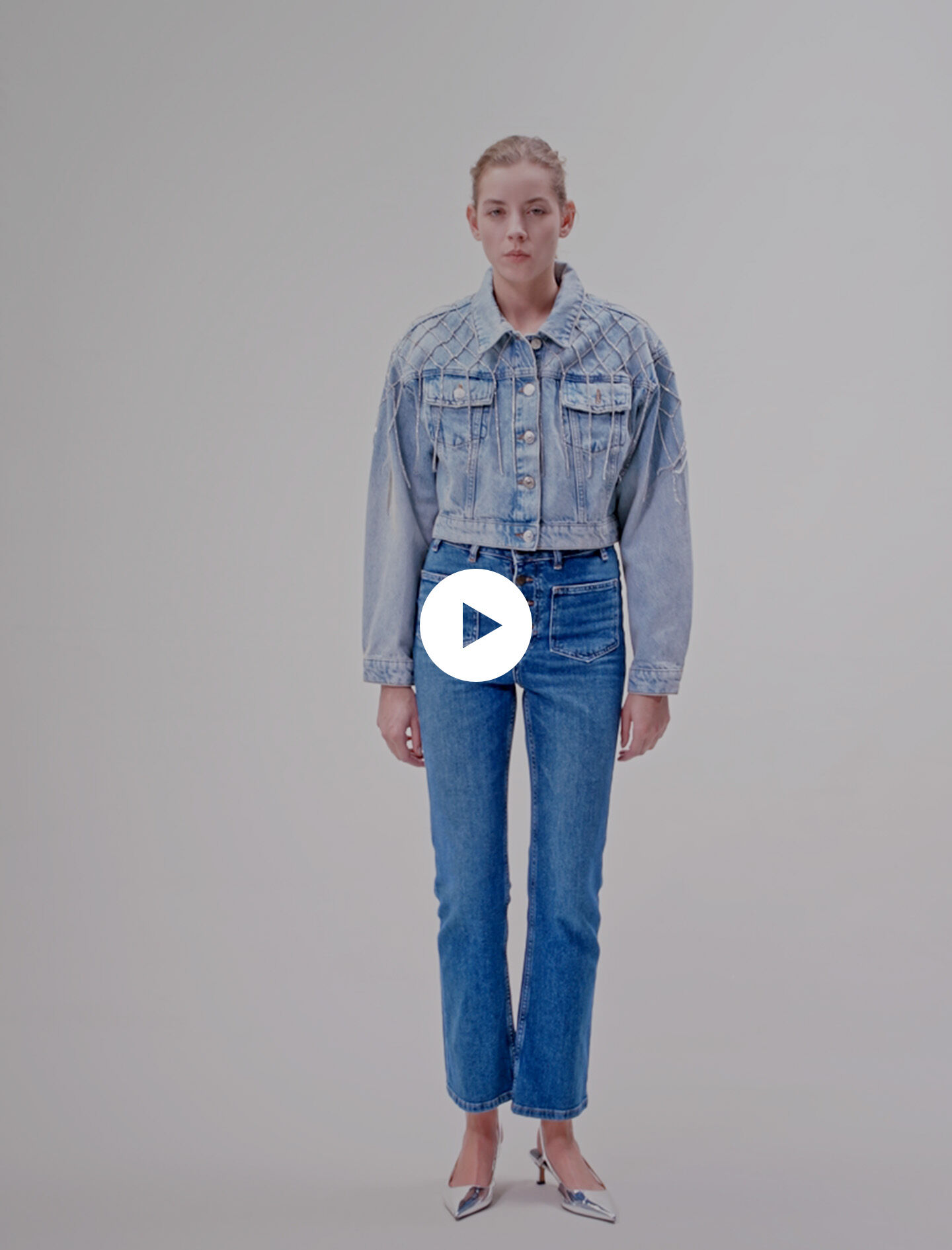 Veste en jean maje femme new arrivals