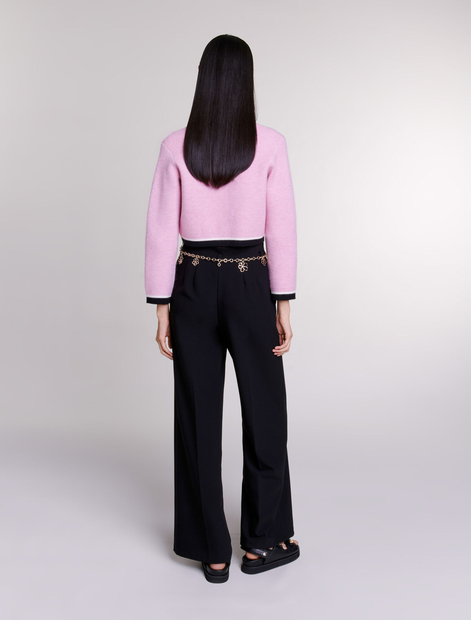Cardigan court en maille