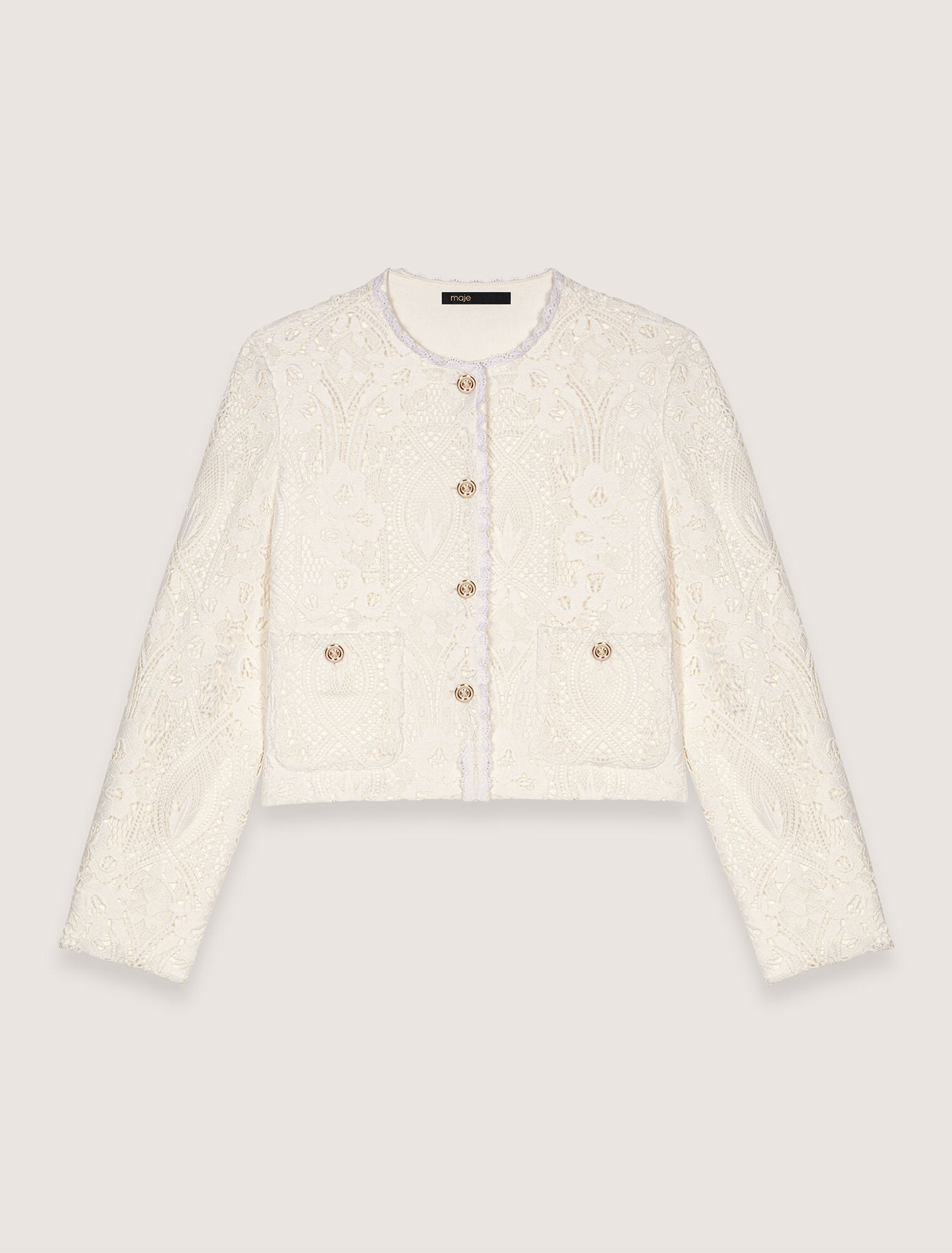 Veste courte en guipure