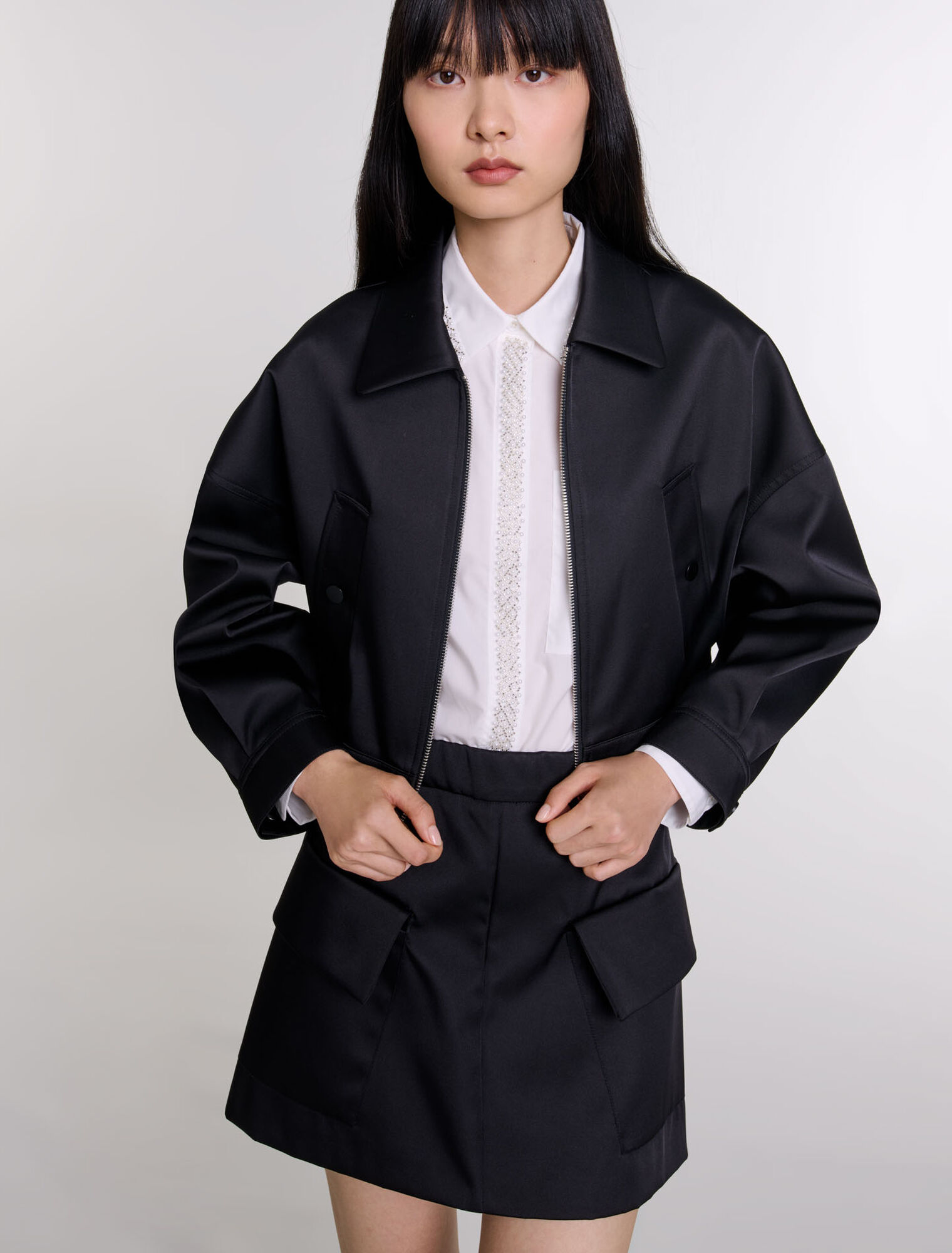 Blouson en satin