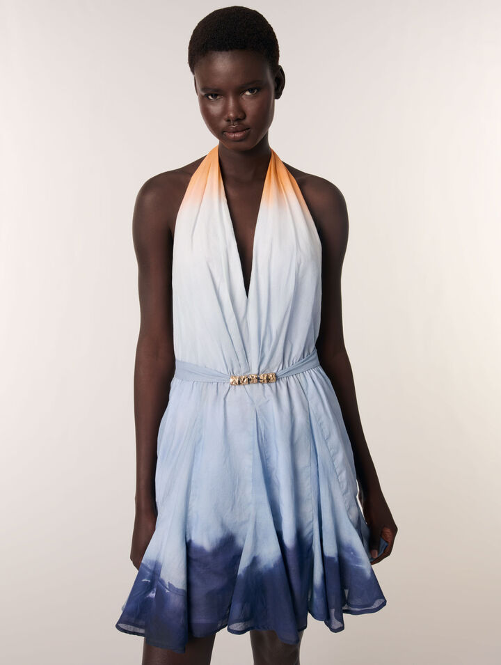 Robe courte tie & dye