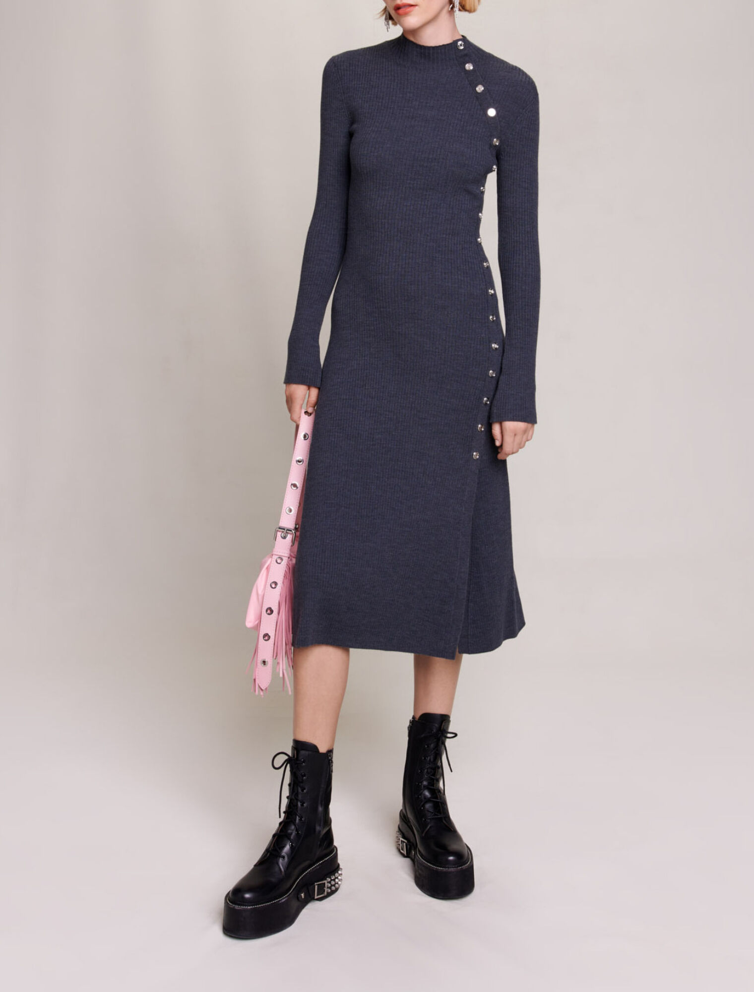 Robe longue en maille
