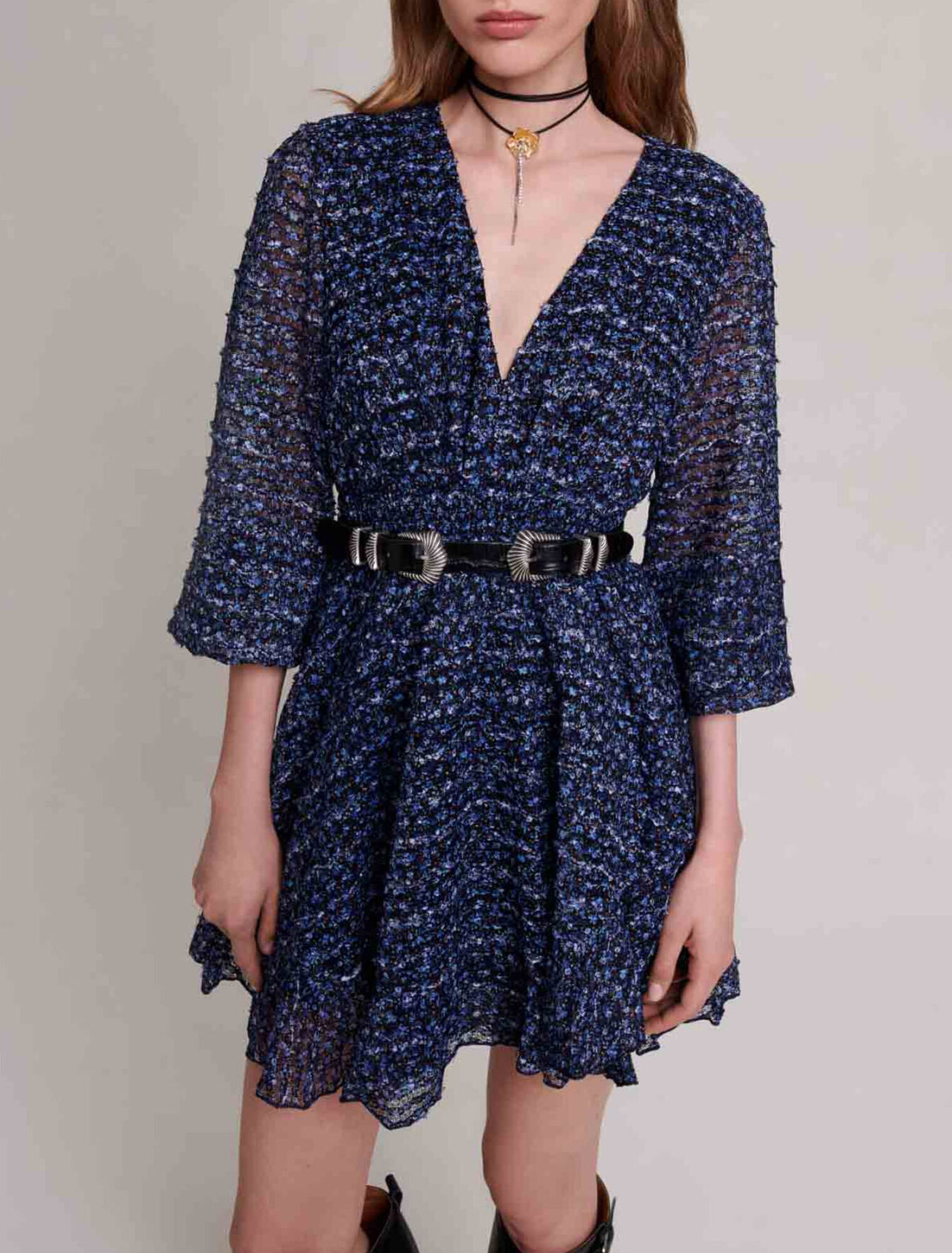 Robe scintillante à volants