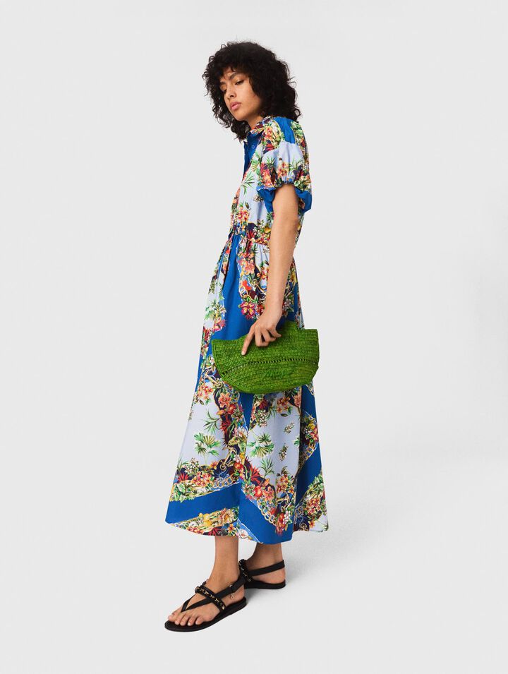Robe longue imprimée