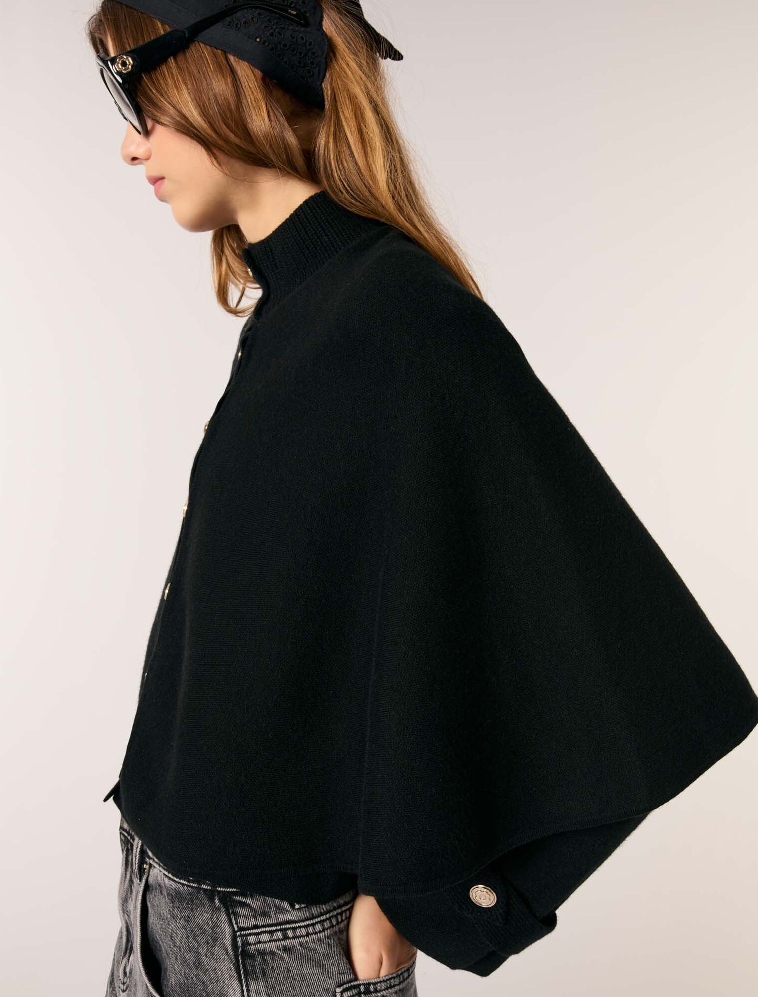 Cardigan effet cape