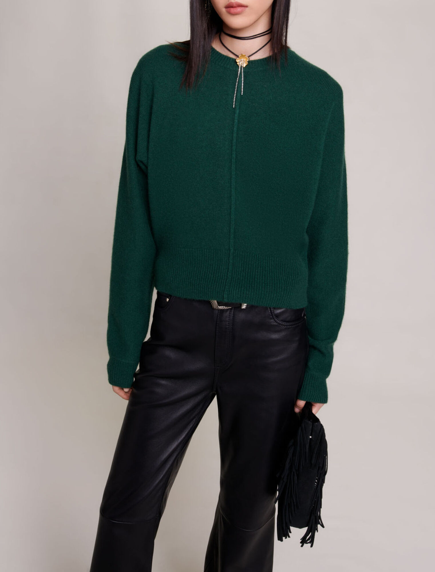 Pull en cachemire réversible