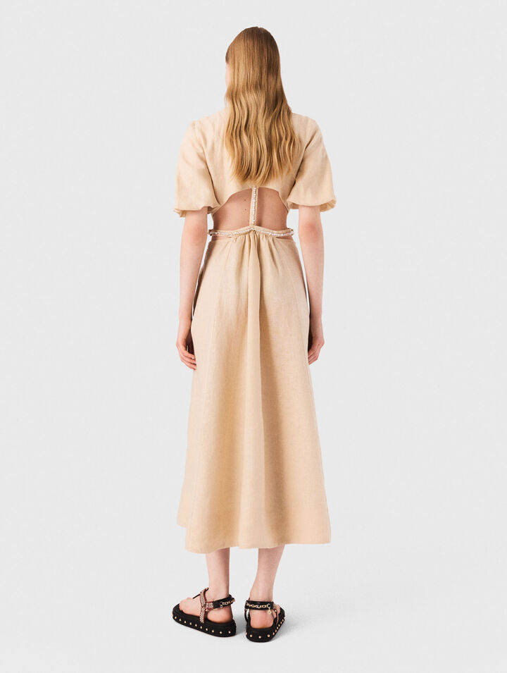 Robe longue en lin