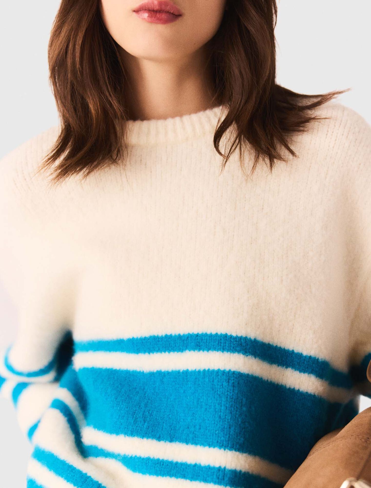 Pull ample en laine melangé