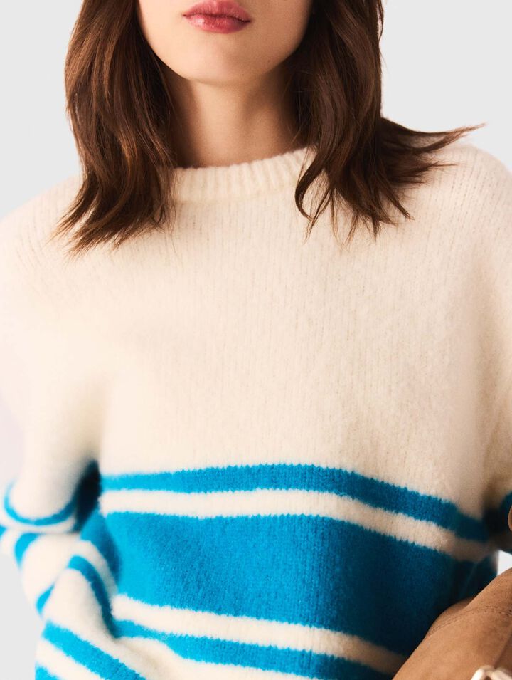 Pull ample en laine melangé