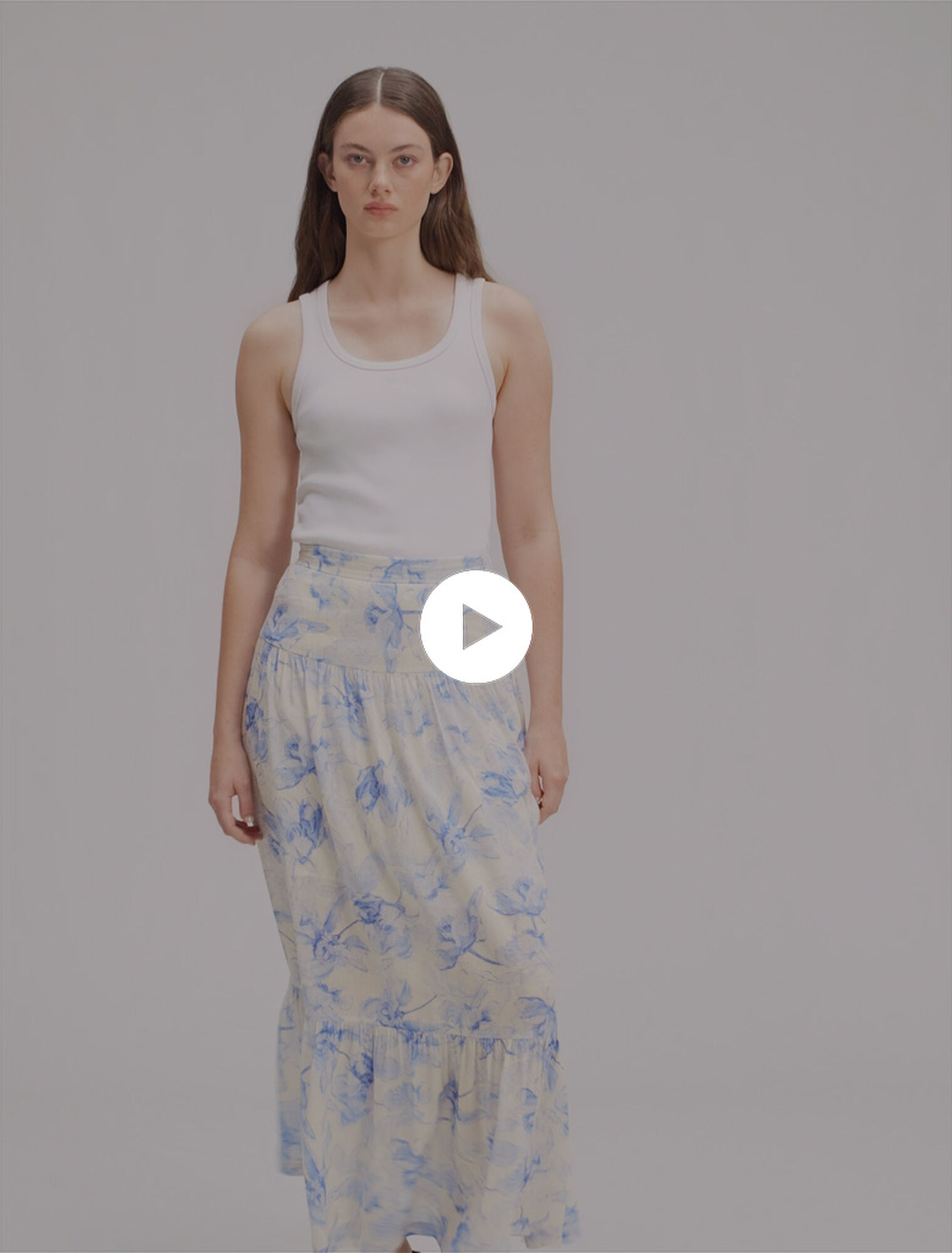 Jupe longue imprimé floral