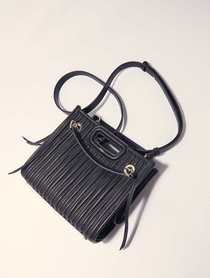 Mini cabas en cuir matelassé
