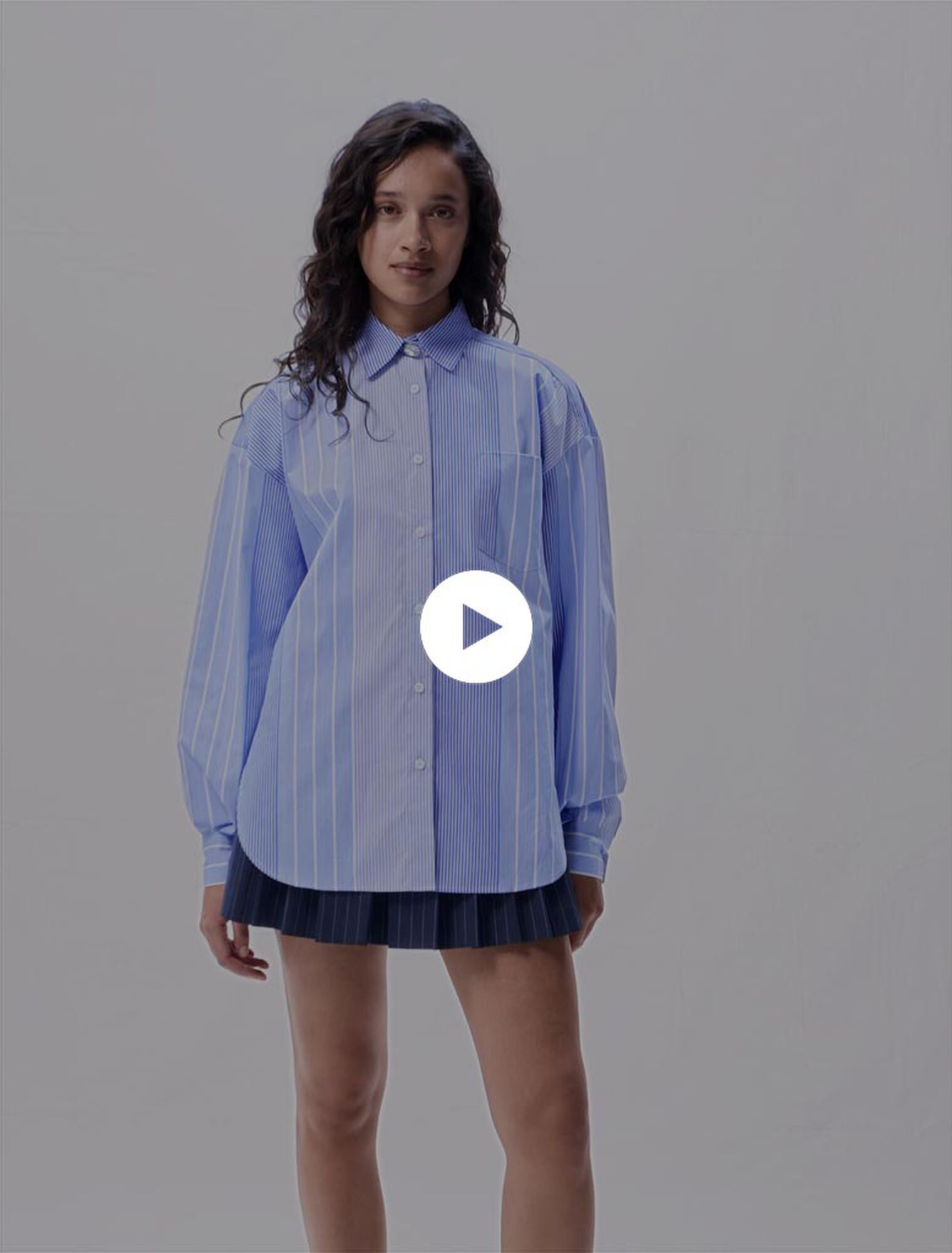Chemise loose à rayures 