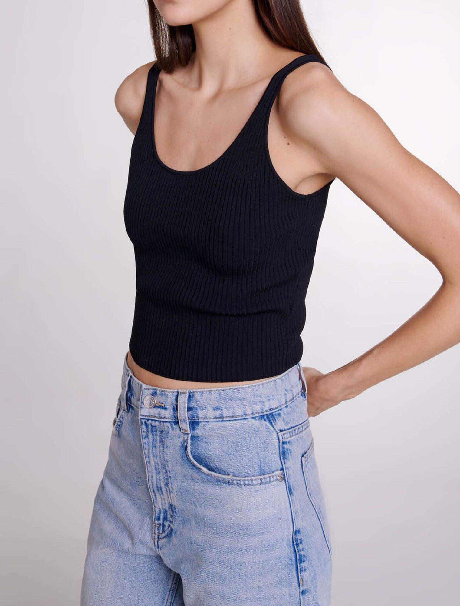 Twin set en maille stretch